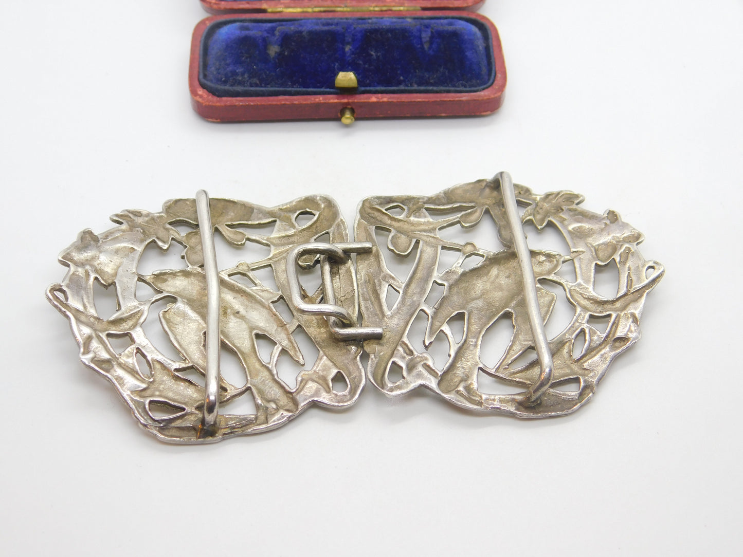 Sterling Silver Swallow Form Nurses Buckle 1995 London Vintage Victorian Style