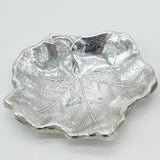 Royal Irish Silver Co. Sterling Silver Leaf Form Dish Pair Vintage 1973 Dublin