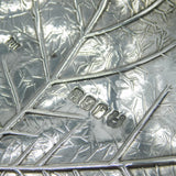 Royal Irish Silver Co. Sterling Silver Leaf Form Dish Pair Vintage 1973 Dublin