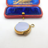 Victorian 9ct Rose Gold, Bloodstone & Sardonyx Spinner Fob c1880 Antique