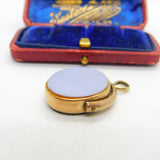 Victorian 9ct Rose Gold, Bloodstone & Sardonyx Spinner Fob c1880 Antique