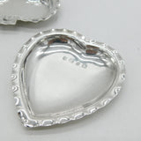 Victorian Set of Sterling Silver Playing Card Suits Pin Dishes Antique 1897 Birmingham