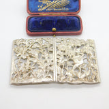 Sterling Silver Victorian Aesthetic Style Stork Nurses Buckle 1973 London