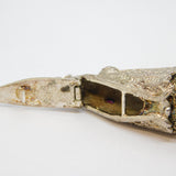 Large Sterling Silver Articulated Flapping Fish Pill Box Pendant Vintage 1976 London