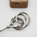 Edwardian Sterling Silver Swirling Pattern Ladies Hat Pin 1909 Birmingham