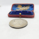 Queen Victoria Young Head Crown Coin 1845 Fair Condition Antique .925 Silver