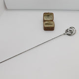 Edwardian Sterling Silver Swirling Pattern Ladies Hat Pin 1909 Birmingham