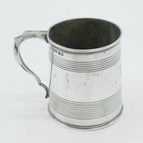 William IV Sterling Silver Christening Mug Antique 1832 London Thomas Johnson