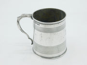 William IV Sterling Silver Christening Mug Antique 1832 London Thomas Johnson
