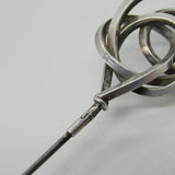 Edwardian Sterling Silver Swirling Pattern Ladies Hat Pin 1909 Birmingham