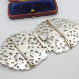 Sterling Silver Victorian Style Stork Nurses Buckle 1970 London Vintage