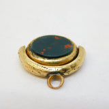 Victorian 9ct Gold, Sardonyx & Bloodstone Set Spinner Fob Pendant Antique c1880
