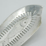 Irish George III Sterling Silver Crested Fish Server Antique 1806 Dublin