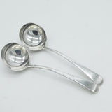 George III Sterling Silver Pair of Ladles 'M' Initials Antique 1794 London