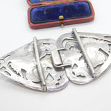Sterling Silver Nouveau Fairy with Flower Nurses Buckle 1998 London Vintage