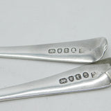 George III Sterling Silver Pair of Ladles 'M' Initials Antique 1794 London