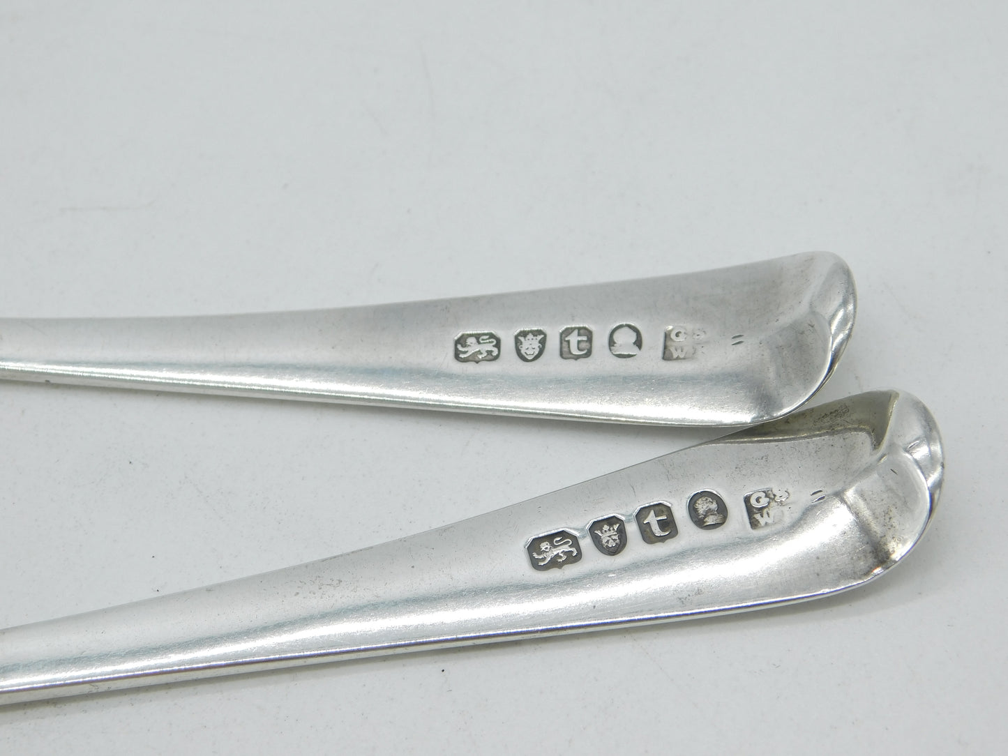 George III Sterling Silver Pair of Ladles 'M' Initials Antique 1794 London