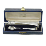 George VI Boxed Sterling Silver Coronation Presentation Sugar Tongs Antique