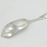 Irish George III Sterling Silver Crested Fish Server Antique 1806 Dublin
