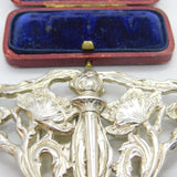 Sterling Silver Spring Lily Nurses Floral Buckle 1986 Sheffield Vintage
