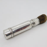 Edwardian Sterling Silver Traveling Shaving Brush 1907 Birmingham Antique