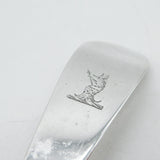 George III Sterling Silver Griffin Crest Basting Spoon Antique 1765 London