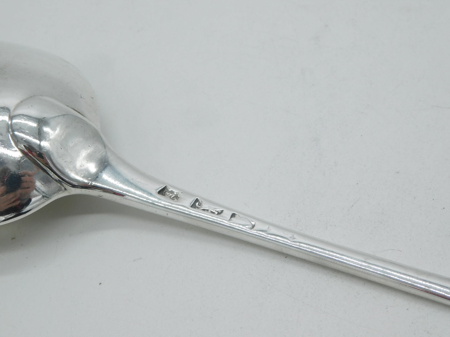 George III Sterling Silver Griffin Crest Basting Spoon Antique 1765 London