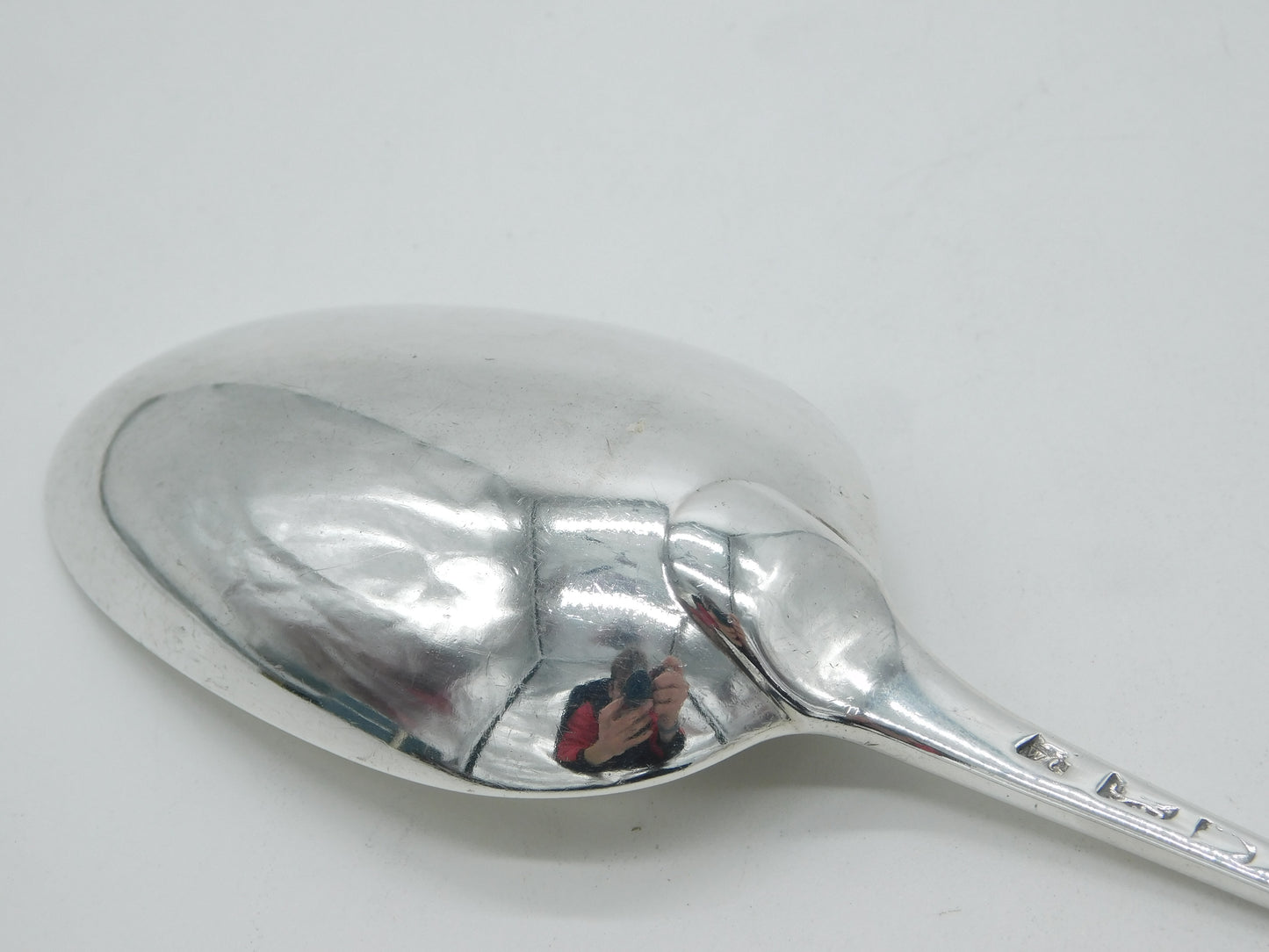 George III Sterling Silver Griffin Crest Basting Spoon Antique 1765 London
