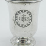 William IV Sterling Silver Travelling Communion IHS Engraved Set Antique 1832 London