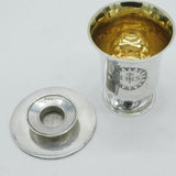 William IV Sterling Silver Travelling Communion IHS Engraved Set Antique 1832 London