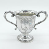 George III Sterling Silver Floral Pattern Trophy or Loving Cup Antique 1812 London