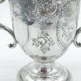 George III Sterling Silver Floral Pattern Trophy or Loving Cup Antique 1812 London
