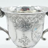 George III Sterling Silver Floral Pattern Trophy or Loving Cup Antique 1812 London