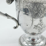 George III Sterling Silver Floral Pattern Trophy or Loving Cup Antique 1812 London