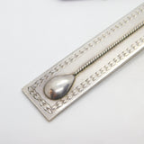 Large Sterling Silver Thermometer Masonic Jewel Medallion 1923 Birmingham