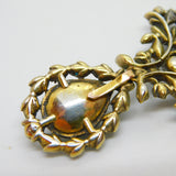 George III Gold & Sterling Silver Gilt Turquoise, Pearl Floral Necklace Antique c1800