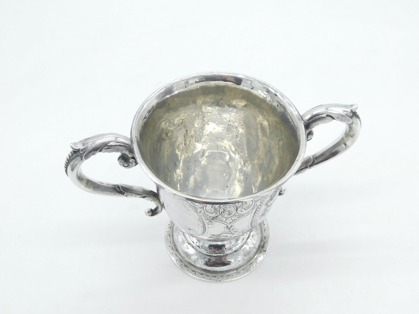 George III Sterling Silver Floral Pattern Trophy or Loving Cup Antique 1812 London