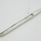 Irish George II Sterling Silver Crested Bone Marrow Scoop Antique c1750 Dublin