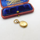 Georgian 9ct Yellow Gold Small Hair Weave Mourning Locket c1830 Antique