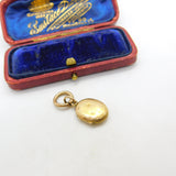 Georgian 9ct Yellow Gold Small Hair Weave Mourning Locket c1830 Antique
