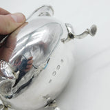 George III Irish Pair of Sterling Silver Crested Sauce Boats Antique 1793 Dublin