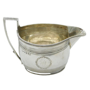 George III Sterling Silver Bright Cut Cream Jug Antique 1800 London