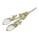 Sterling Silver Gilt Ornate Regency Style Grape Scissors Vintage 1970 London