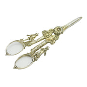 Sterling Silver Gilt Ornate Regency Style Grape Scissors Vintage 1970 London