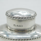 Edwardian Sterling Silver Swirl Pattern Tea Caddy Antique 1904 Sheffield