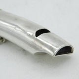 Victorian Sterling Silver Novelty Whistle Form Combination Vesta Case 1898 Chester