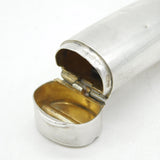 Victorian Sterling Silver Novelty Whistle Form Combination Vesta Case 1898 Chester