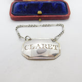 Georgian Sterling Silver Claret Decanter or Bottle Label 1817 London Antique