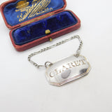Georgian Sterling Silver Claret Decanter or Bottle Label 1817 London Antique