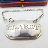 Georgian Sterling Silver Claret Decanter or Bottle Label 1817 London Antique